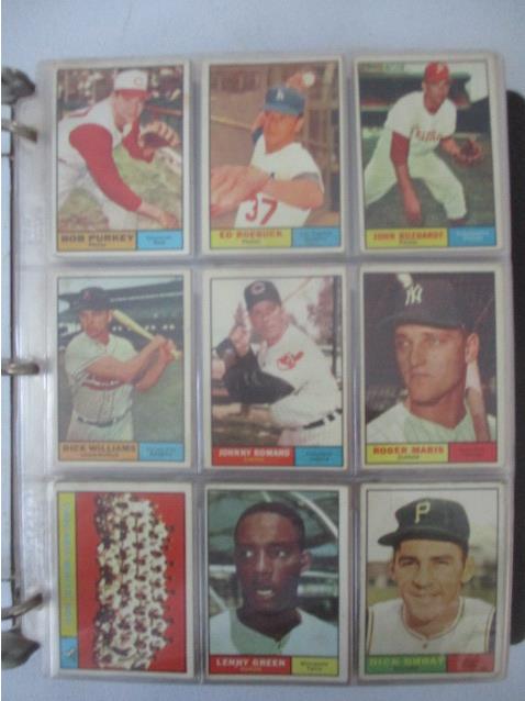 1961 Topps Baseball Cards Partial Set & 1961 Partial Baseball Stamp Set - 573 Cards (1 of 20)