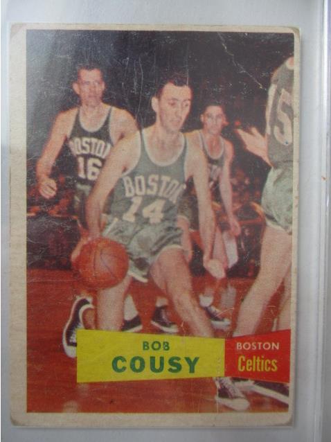 1957 Topps Bob Cousy #17 Basketball Card (1 of 6)