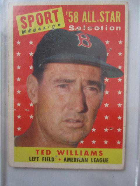1958 Topps # 485 Ted Williams All Star Card (1 of 6)