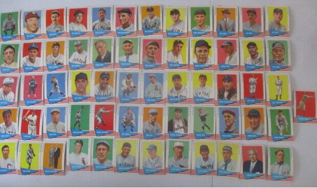 1961 Fleer Greats Baseball Cards - 61 Cards (1 of 7)
