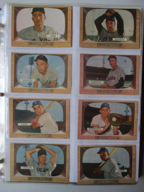 1955 Bowman Baseball Cards with Hank Aaron, Roy (1 of 20)