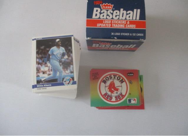 1984 Fleer Updated Card Baseball Set with 132 Cards and 36 Logo Stickers In Original Box (1 of 6)