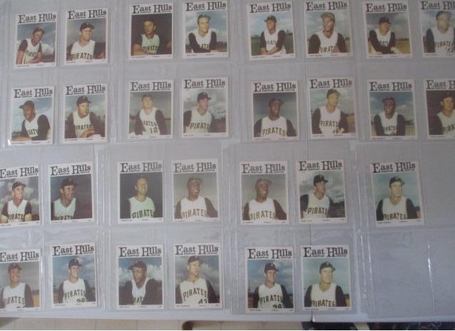 (29) 1966 East Hills Shopping Plaza Pittsburg Pirates Cards Including Roberto Clemente: See photos for condition and details