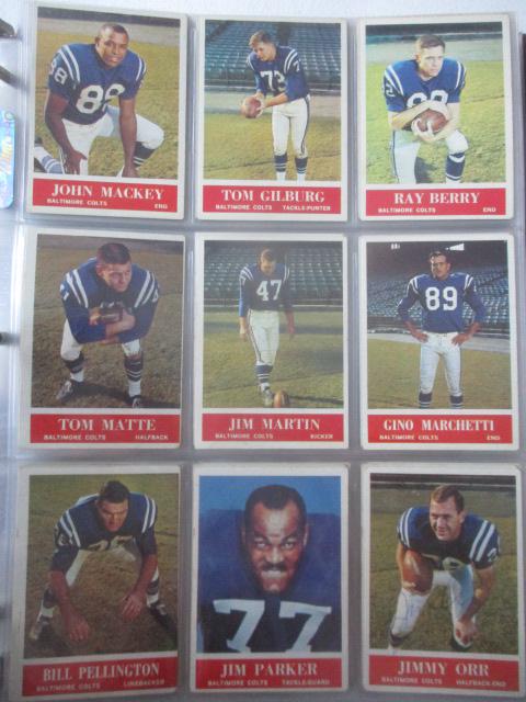 1964 & 1965 Philadelphia Football Cards Partial Sets (1 of 20)