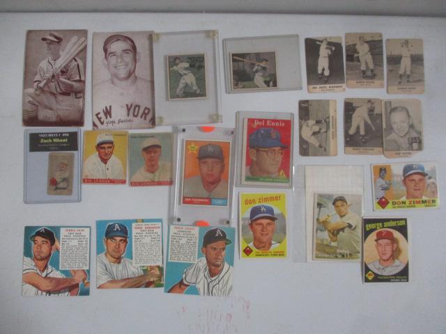 Stan Musial and Yogi Berra Exhibit Cards, 1951 Bork (1 of 14)