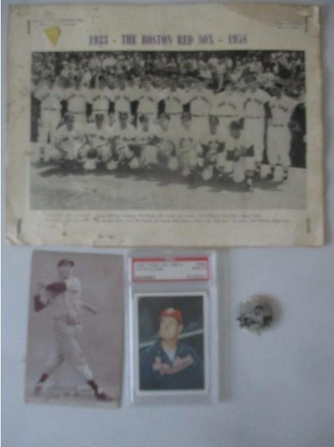 Ted Williams Exhibit Card, Pinback, 1978 TCMA (1 of 12)