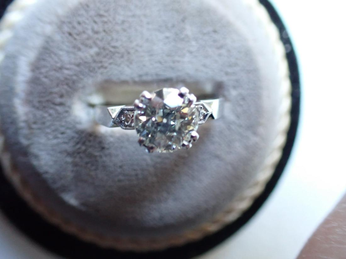 Platinum and Diamond (Old European Cut) Ring (1 of 6)
