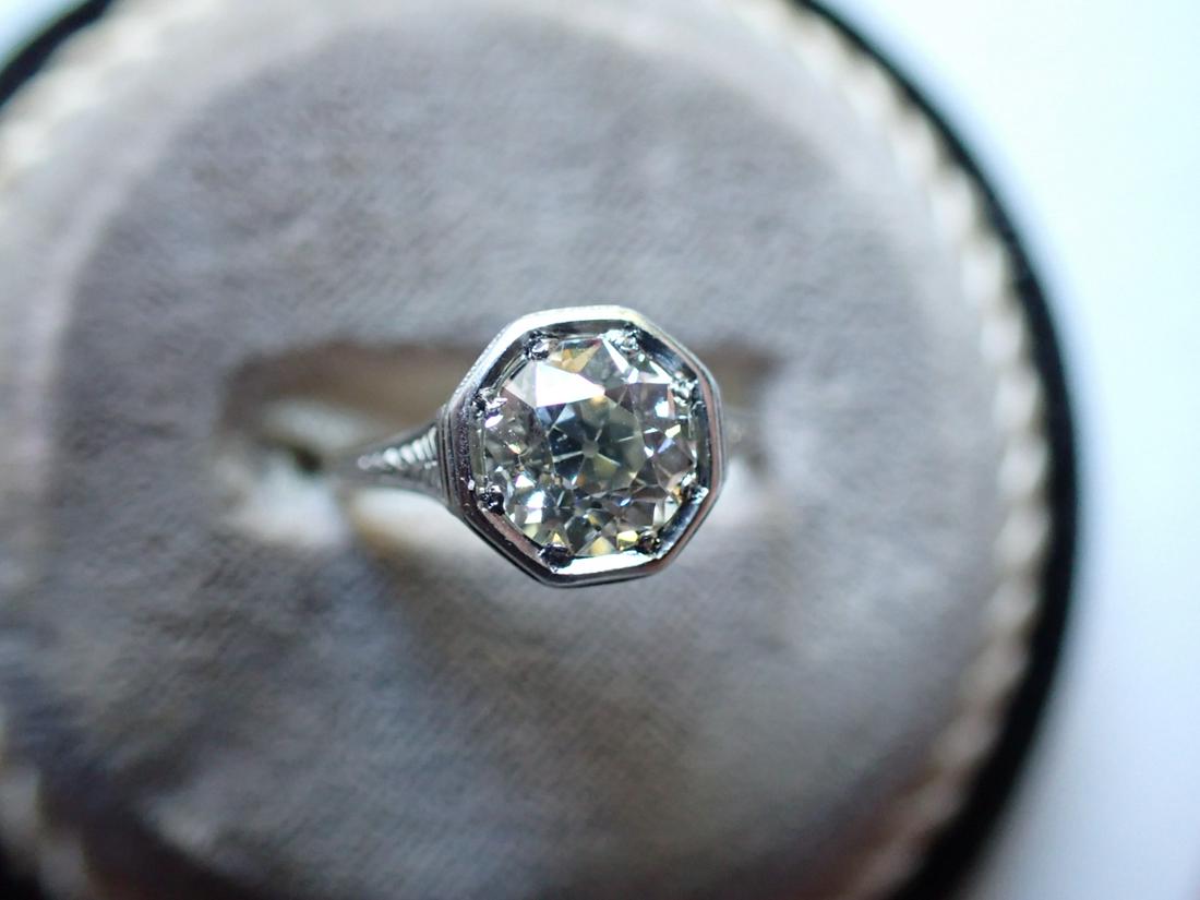 14K two tone diamond (Old European) Cut Ring (1 of 5)