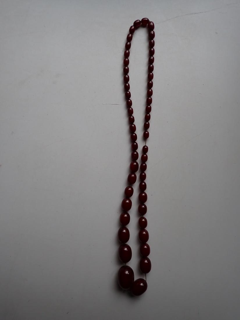 Bakelite Faturan Graduated Beaded 30" Necklace (1 of 7)