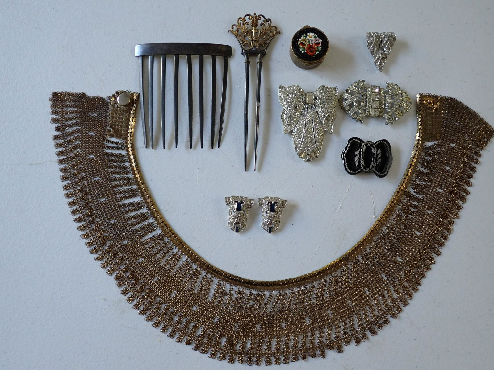 Hair Clips, Shoe Clips, Micro Mosaic Pill Box, etc. (1 of 8)