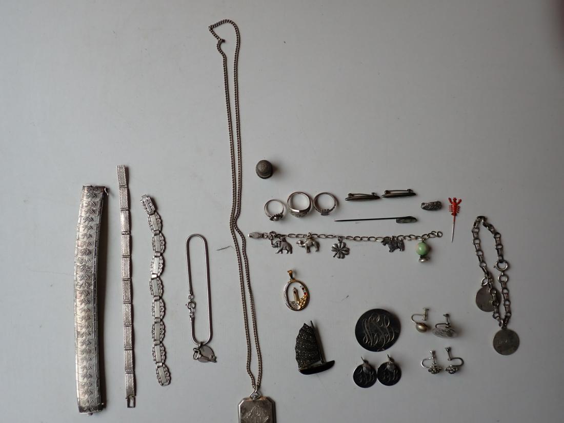 Sterling Silver Bracelets, Necklaces, Rings, Bar Pins, etc. (1 of 9)
