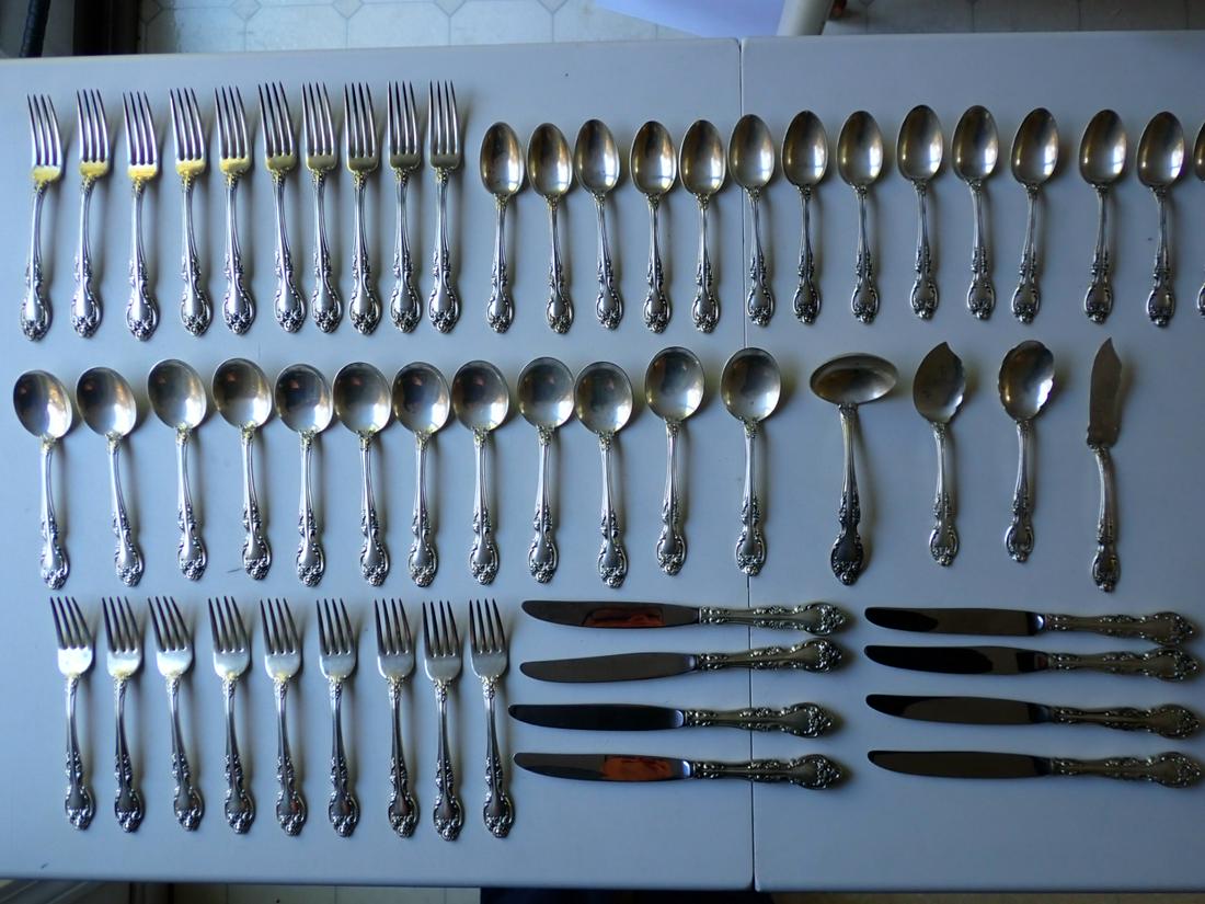Gorham Sterling Melrose 57 Piece Flatware Set (1 of 11)