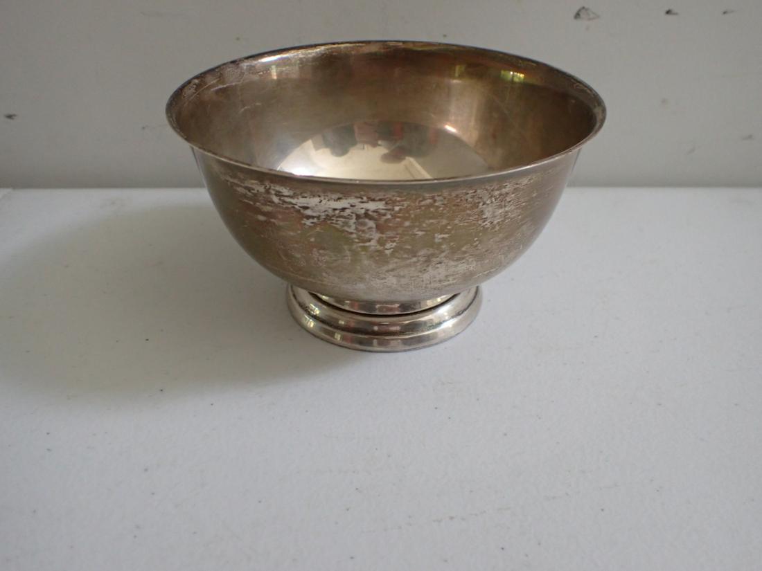 Sterling Gorham Paul Revere Reproduction Bowl 5" Diameter: Gorham 41657. Appr. 7.4 troy ounces. Please see photos for details and condition.