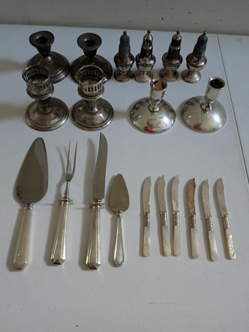 Sterling Weighted Candlesticks, S/P, Serving Pieces, etc. (1 of 5)