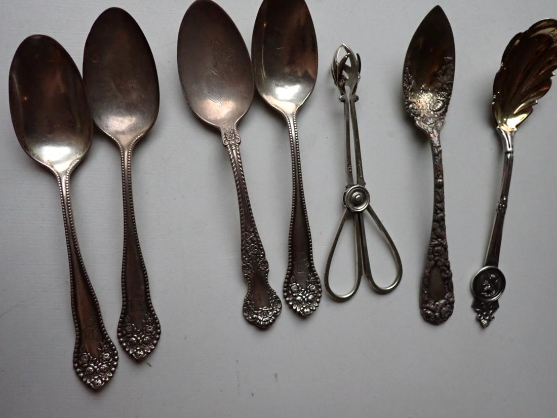 Gorham Sterling Flatware, Serving Spoons and Sugar Tongs (1 of 12)
