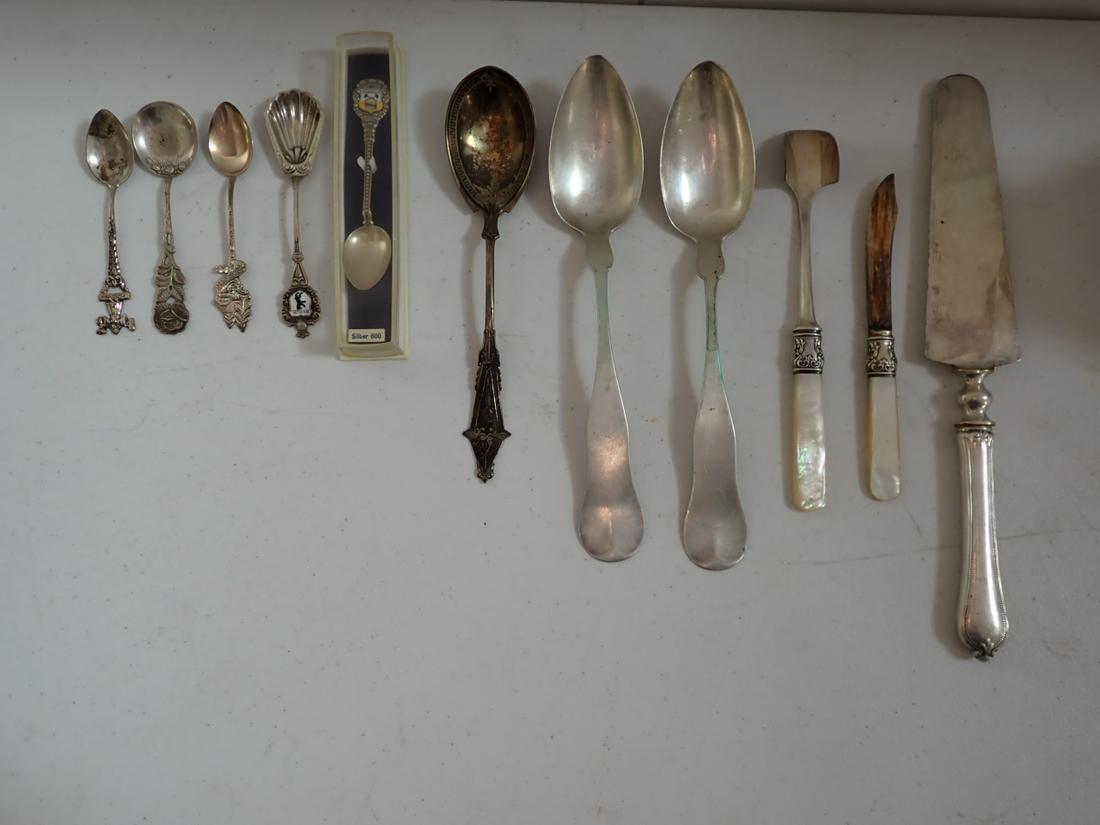 800 Silver Antiko, Coin, Mother of Pearl, Sterling, etc. (1 of 8)