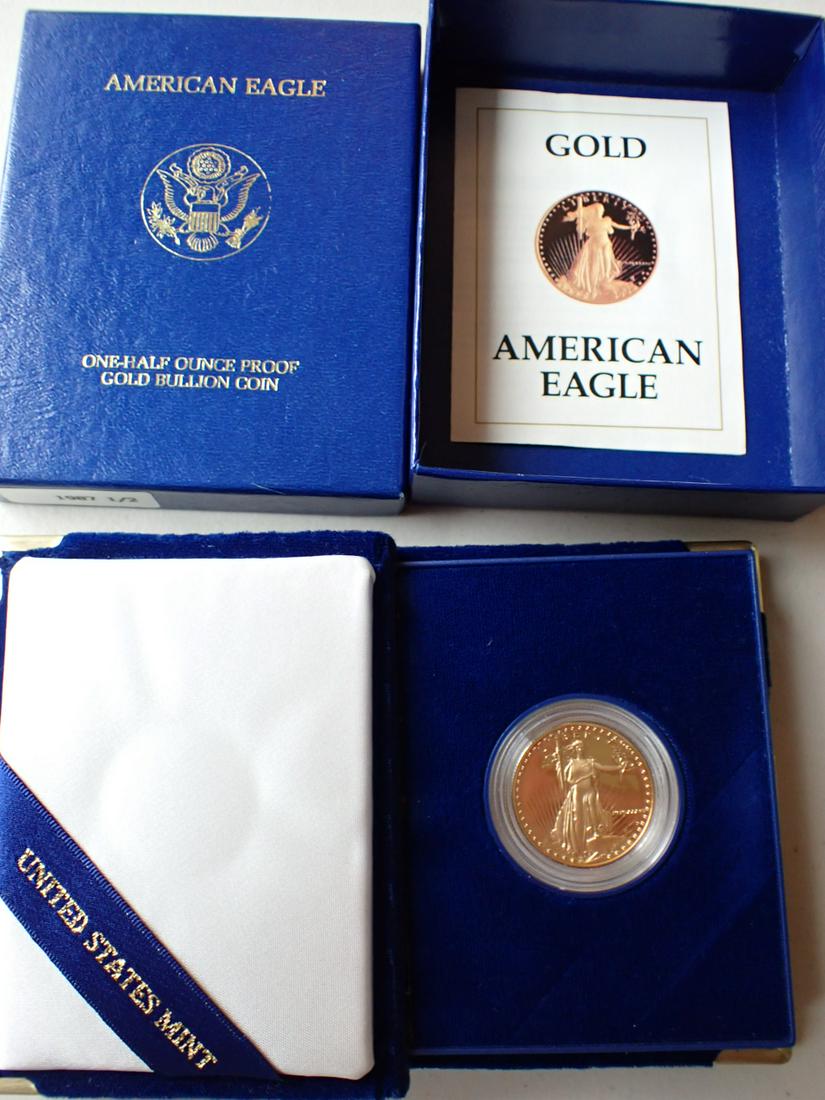 1987 $25 Gold Proof 1/2 Ounce American Eagle (1 of 4)