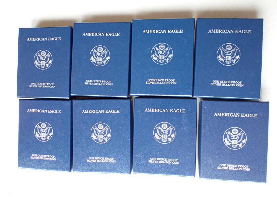 8 Silver American Eagle Proofs (1 of 3)