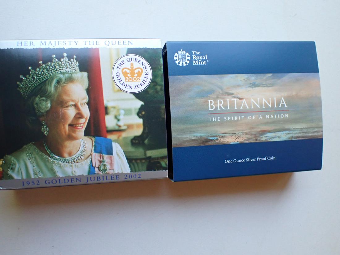2002 Her Majesty the Qieen Jubilee Silver Coin and others (1 of 16)