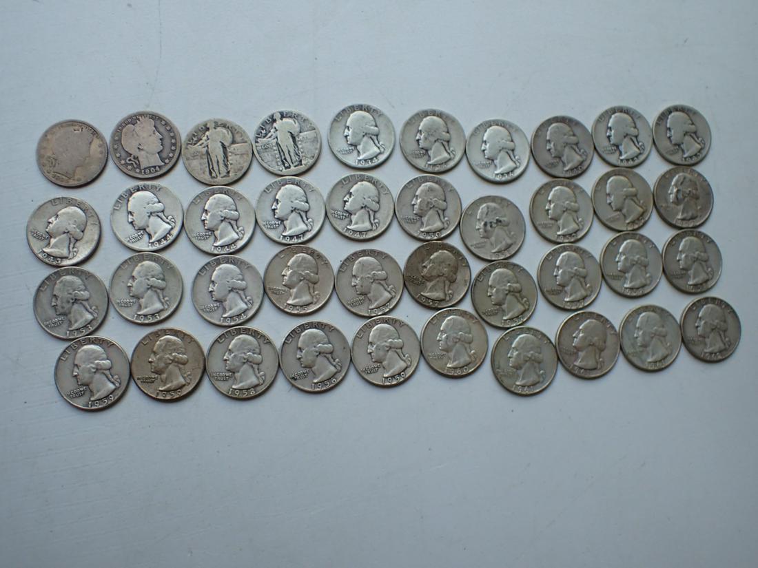 Barber, Standing Liberty , and Washington Quarters (1 of 9)
