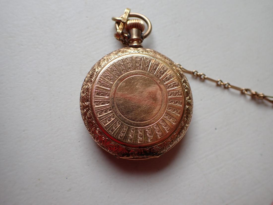 American Waltham Woman's Pocket Watch Gold Filled (1 of 14)