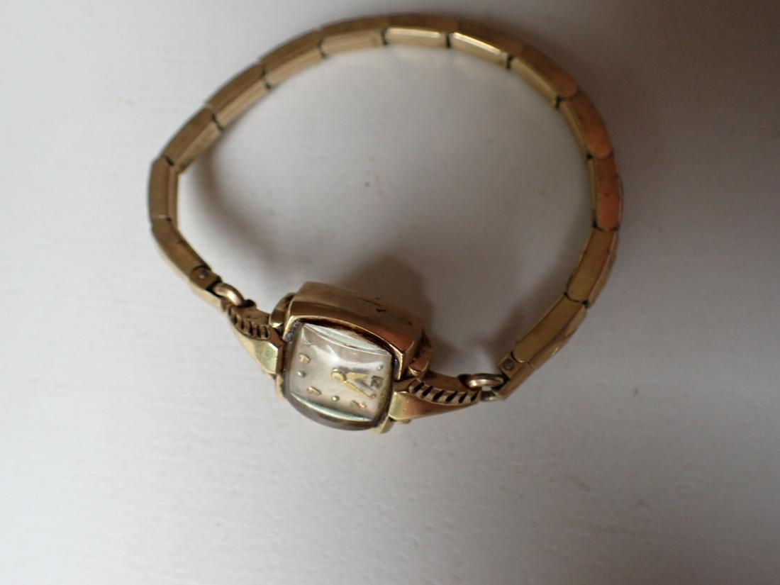 Hamilton 10K Gold Women's Wristwatch: Doesn't Run. Please see photos for details and condition.
