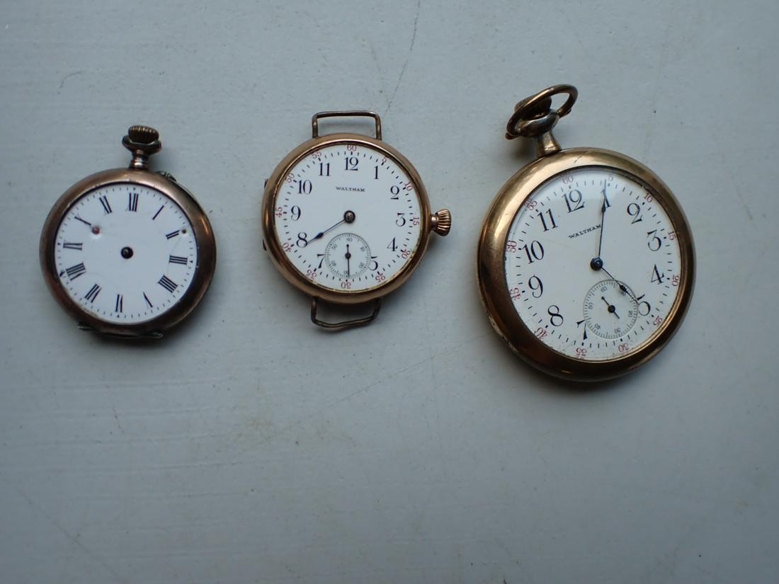 Waltham Gold Filled and .800 Silver Pocket Watches (1 of 16)
