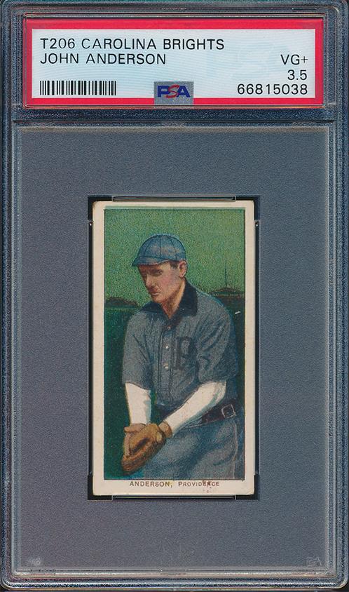 John Anderson Carolina Brights T206 Baseball Card (1 of 2)