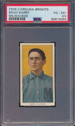 Shad Barry Carolina Brights T206 Baseball Card (0004) on Nov 17, 2022