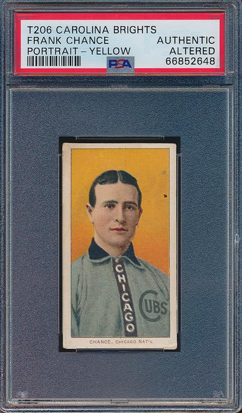 Frank Chance HOF Carolina Brights T206 Baseball Card (1 of 2)