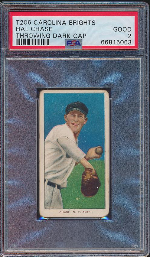 Hal Chase Carolina Brights T206 Baseball Card (1 of 2)