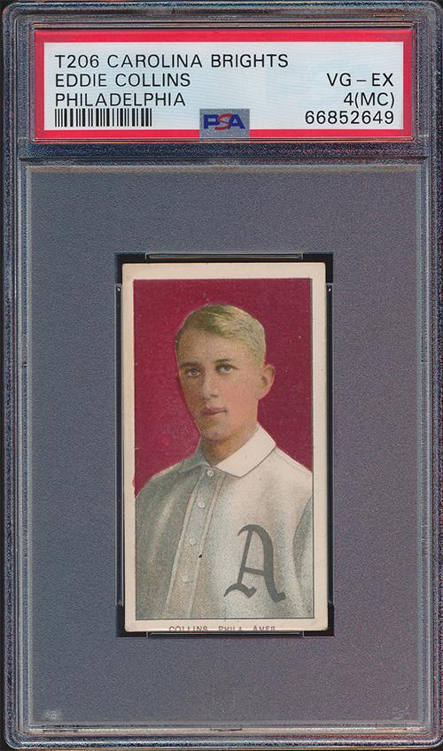 Eddie Collins HOF Carolina Brights T206 Baseball Card (1 of 2)