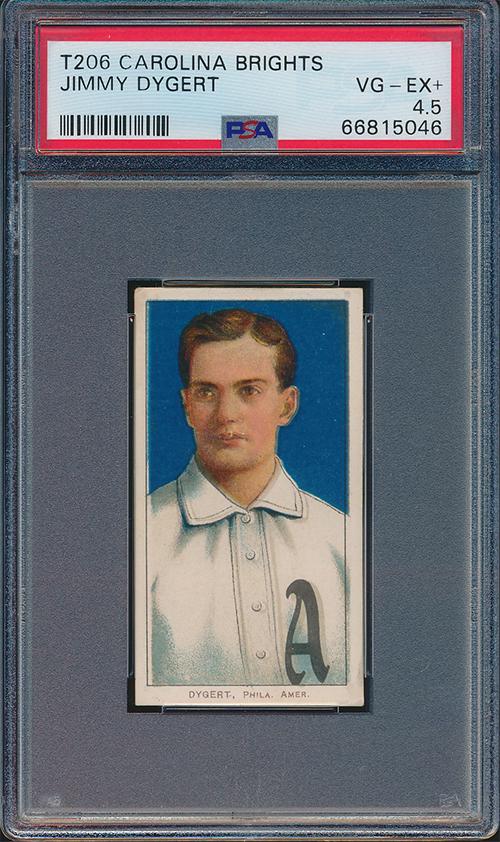 Jimmy Dygert Carolina Brights T206 Baseball Card (1 of 2)