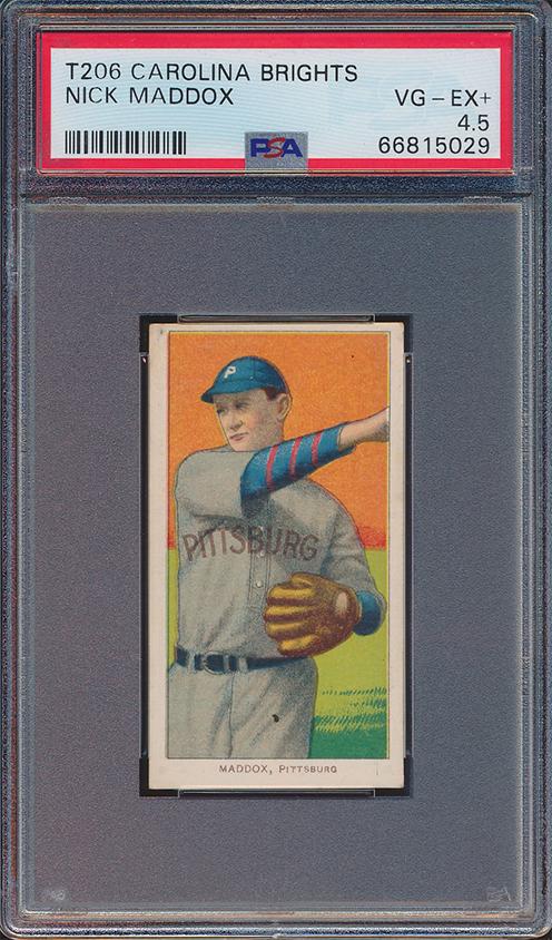 Nick Maddox Carolina Brights T206 Baseball Card (1 of 2)