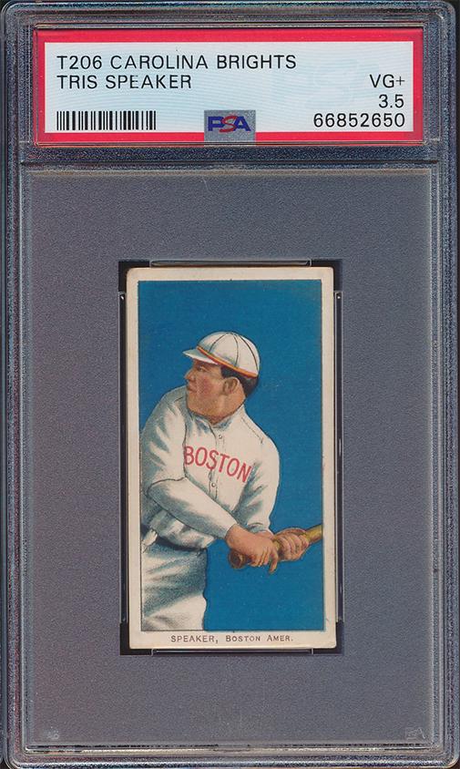 Tris Speaker HOF Carolina Brights T206 Baseball Card (1 of 2)