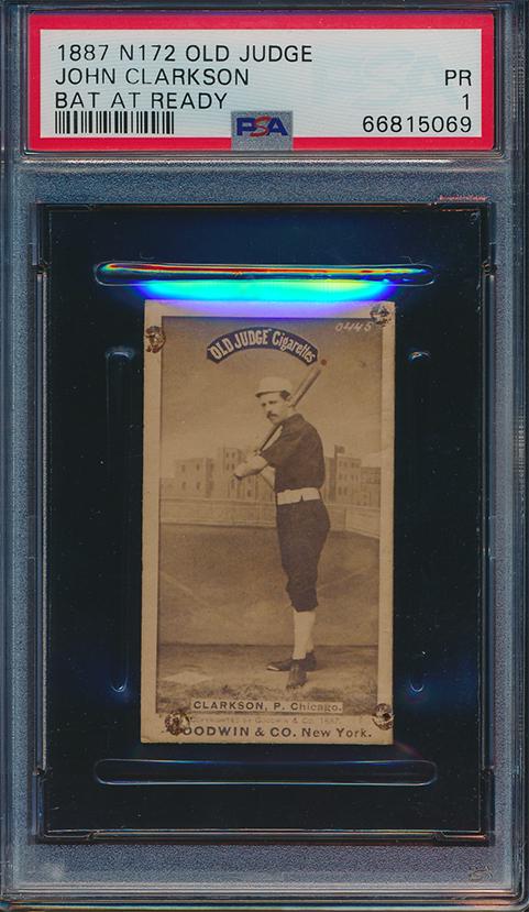 1887 N172 John Clarkson Hall of Fame Old Judge Card (1 of 2)