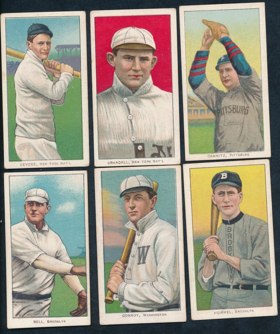 6 Better Condition T206 Baseball Cards (1 of 13)