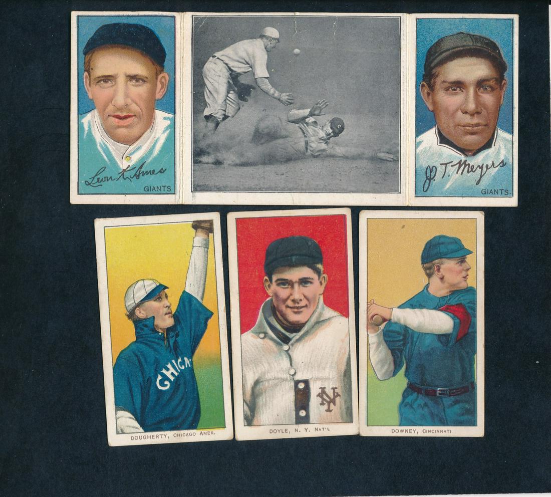 T202 Hassan Triple Folder John "Chief" Meyers and Leon Ames + (1 of 2)