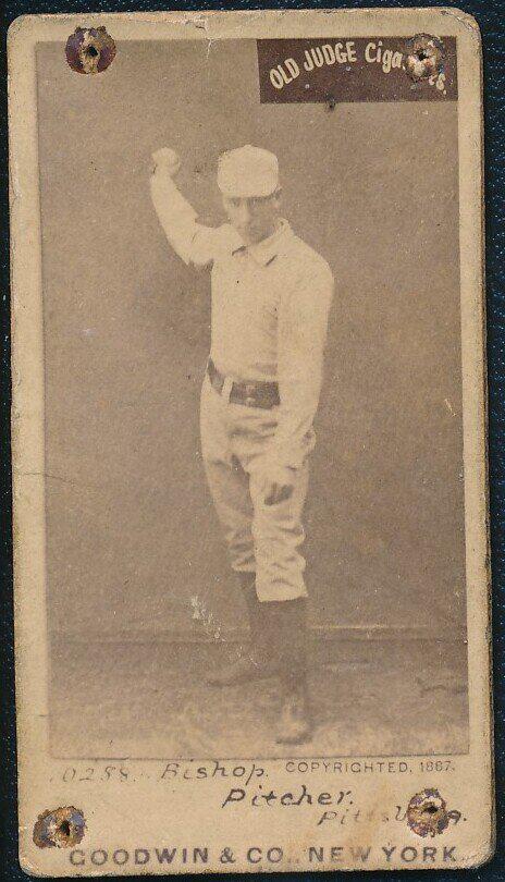 N172 Old Judge Baseball Card Mark Baldwin (1 of 2)