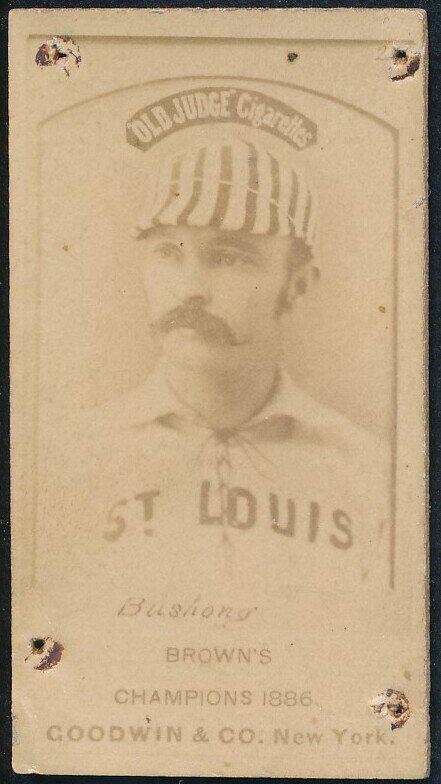 N172 Old Judge Baseball Card Doc Bushong (1 of 2)