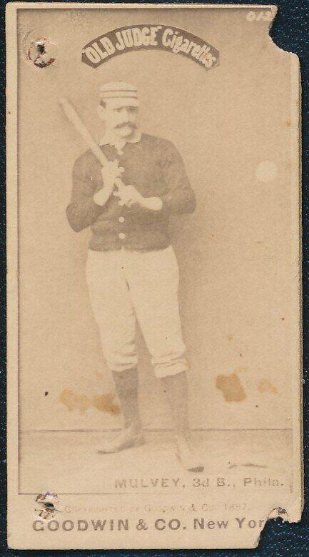 N172 Old Judge Baseball Card Joseph Mulvey (1 of 2)