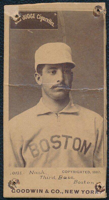 N172 Old Judge Baseball Card Billy Nash (1 of 2)