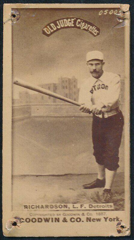 N172 Old Judge Baseball Card Danny Richardson (1 of 2)