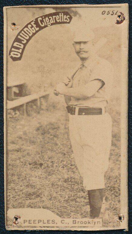 N172 Old Judge Baseball Card Jimmy Peeples (1 of 2)