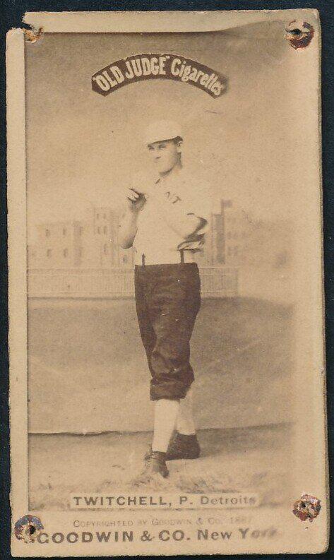 N172 Old Judge Baseball Card Larry Twitchell (1 of 2)