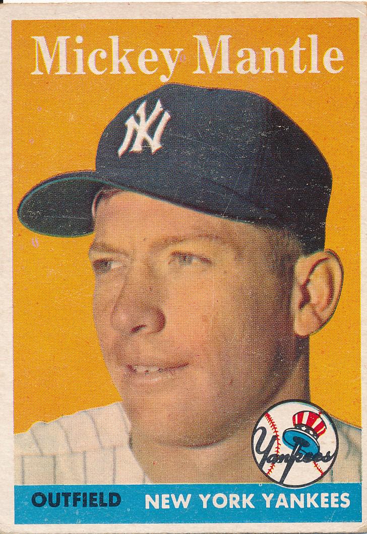 1957 Topps Mickey Mantle Baseball Card #150 (1 of 2)