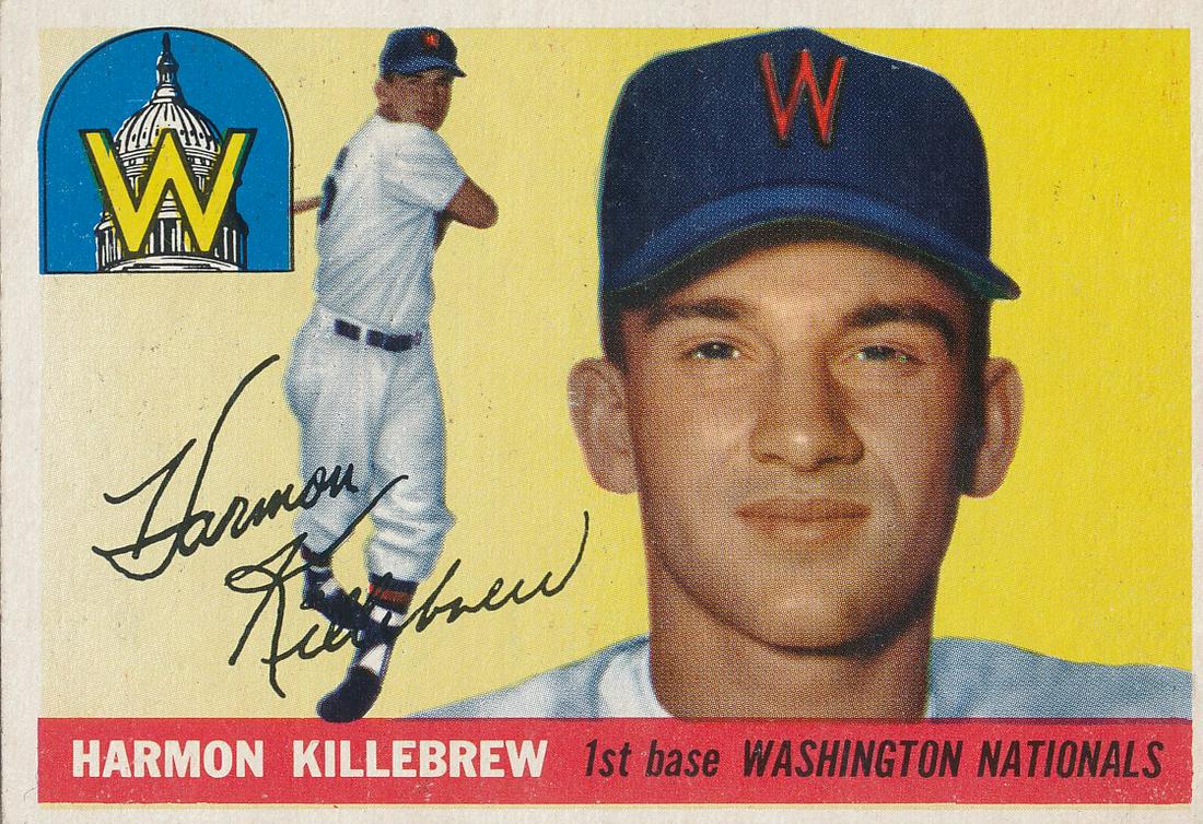 Harmon Killebrew 1955 Topps Rookie Card (1 of 2)
