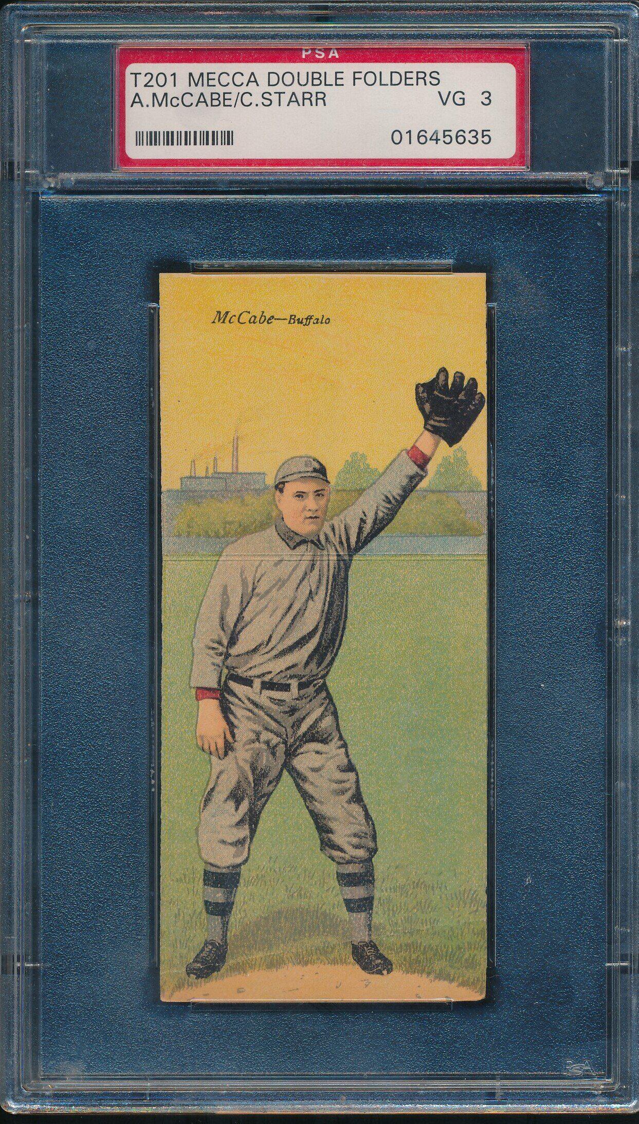 T201 A. McCabe/C. Starr Baseball Card Mecca Double Folder (1 of 2)