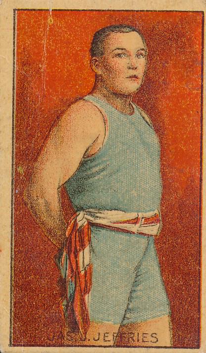 Rare James Jeffries 1910 E-UNC Candy Boxing Card (1 of 2)