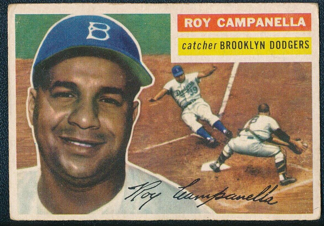 1956 Topps Roy Campanella Hall of Fame #101 Baseball Card (1 of 2)